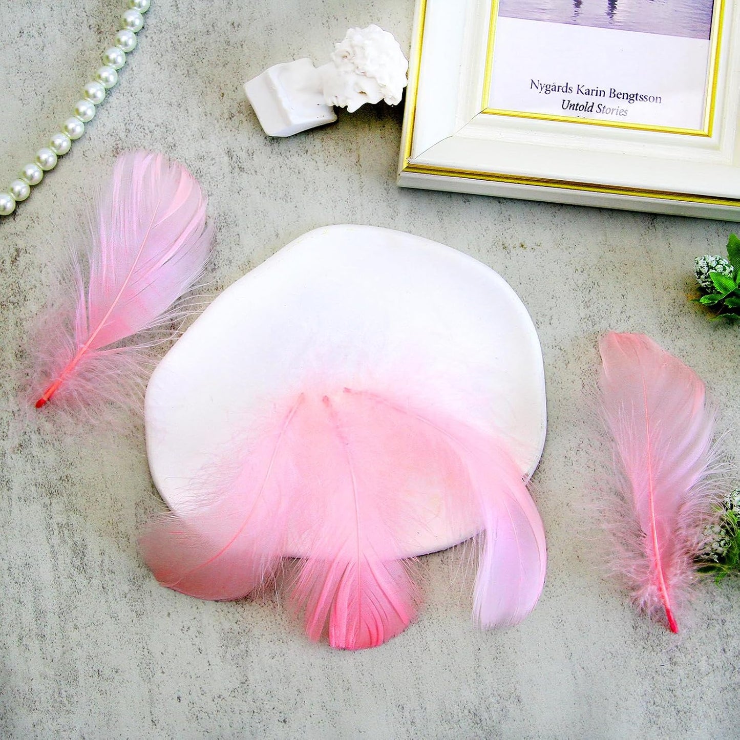 Lamar 300 Pcs Yellow Craft Feathers 2-3 in | Bulk feathers for dream catchers, art projects, DIY crafts, handi crafts, and party decor