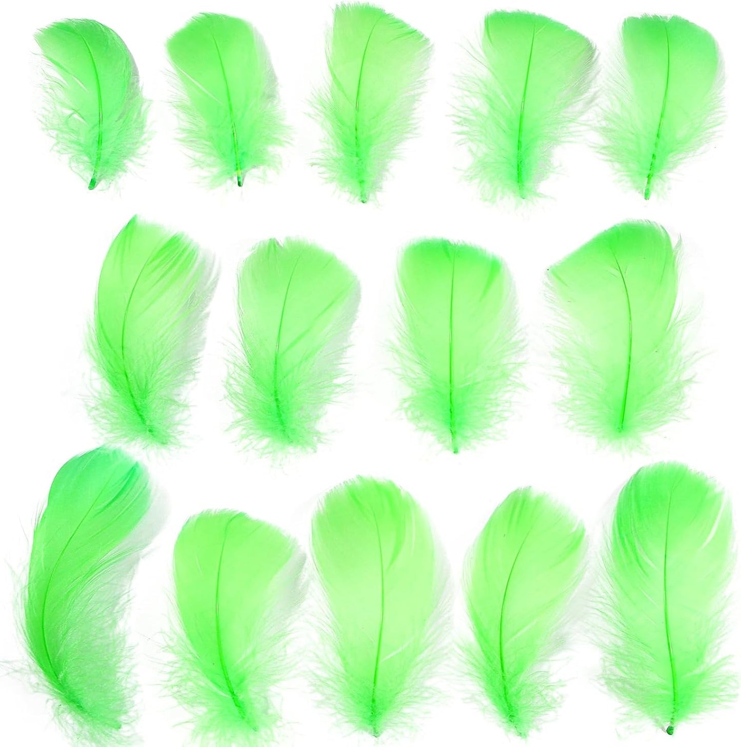 Lamar 300 Pcs Yellow Craft Feathers 2-3 in | Bulk feathers for dream catchers, art projects, DIY crafts, handi crafts, and party decor