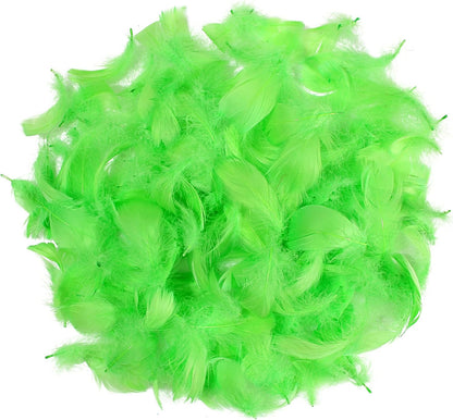 Lamar 300 Pcs Yellow Craft Feathers 2-3 in | Bulk feathers for dream catchers, art projects, DIY crafts, handi crafts, and party decor