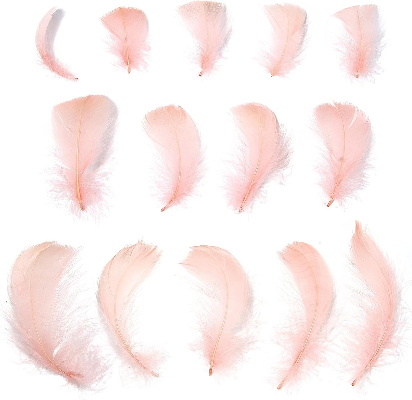 Lamar 300 Pcs Yellow Craft Feathers 2-3 in | Bulk feathers for dream catchers, art projects, DIY crafts, handi crafts, and party decor