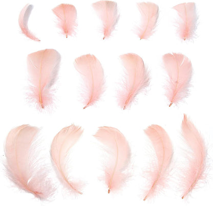 Lamar 300 Pcs Yellow Craft Feathers 2-3 in | Bulk feathers for dream catchers, art projects, DIY crafts, handi crafts, and party decor