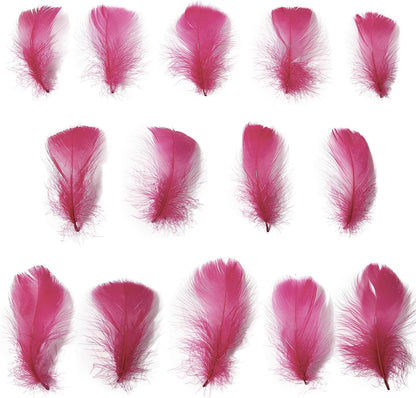 Lamar 300 Pcs Yellow Craft Feathers 2-3 in | Bulk feathers for dream catchers, art projects, DIY crafts, handi crafts, and party decor