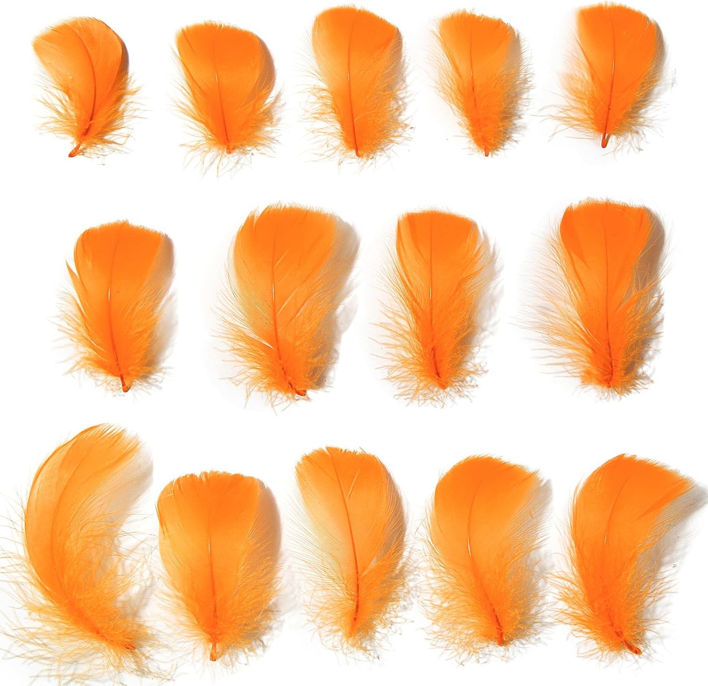 Lamar 300 Pcs Yellow Craft Feathers 2-3 in | Bulk feathers for dream catchers, art projects, DIY crafts, handi crafts, and party decor
