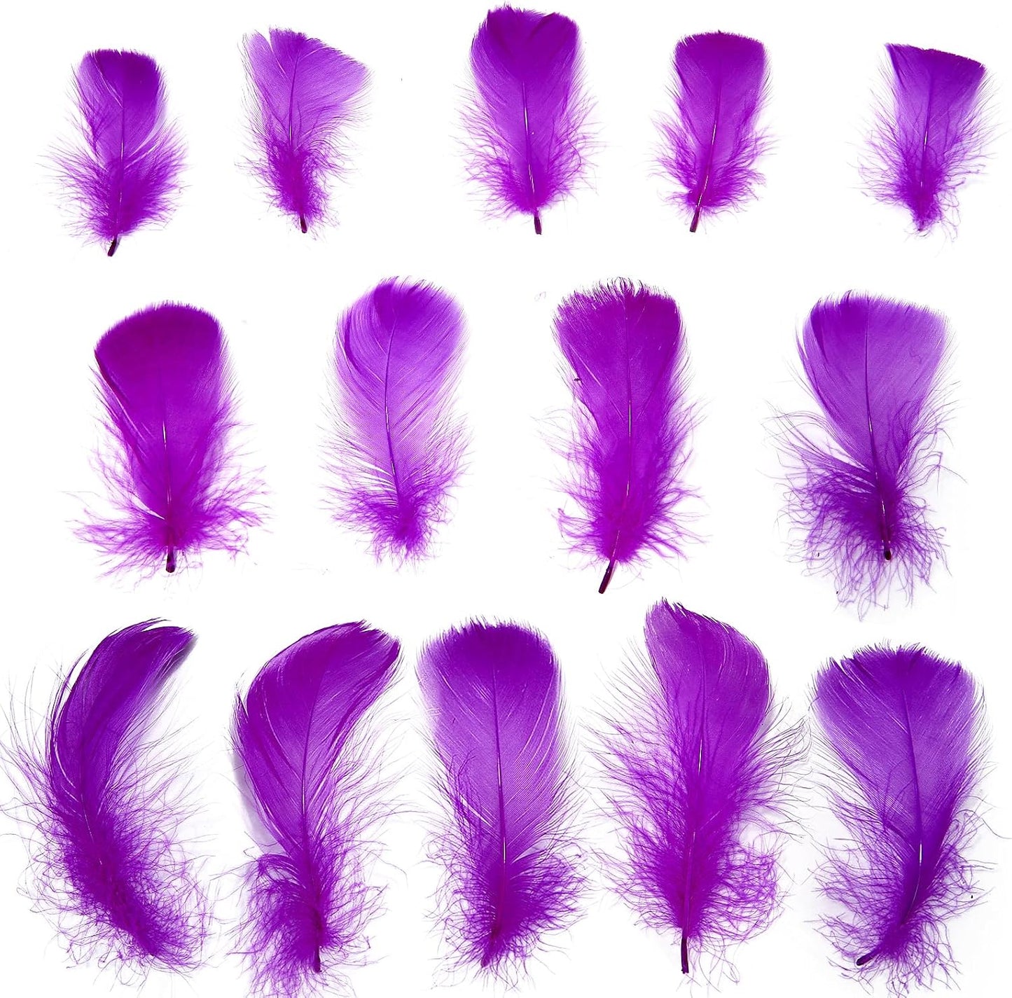 Lamar 300 Pcs Yellow Craft Feathers 2-3 in | Bulk feathers for dream catchers, art projects, DIY crafts, handi crafts, and party decor