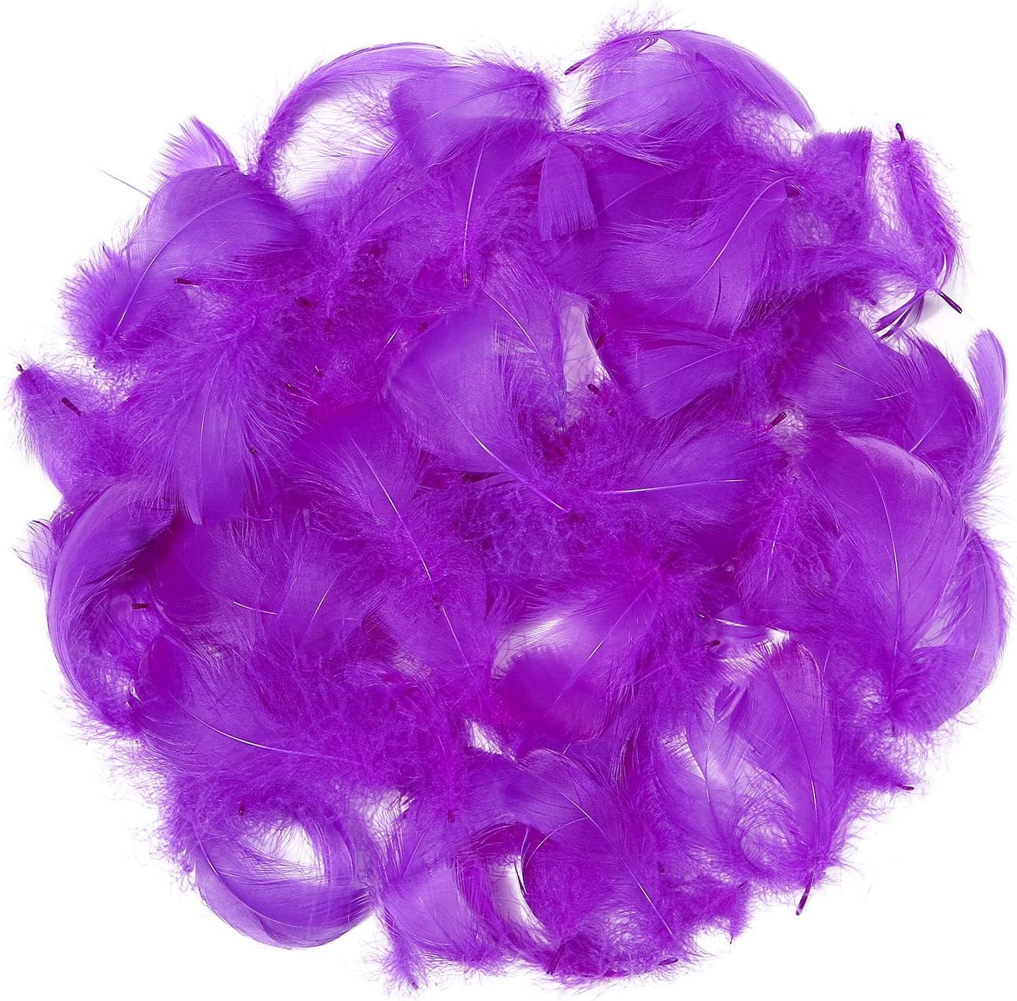 Lamar 300 Pcs Yellow Craft Feathers 2-3 in | Bulk feathers for dream catchers, art projects, DIY crafts, handi crafts, and party decor
