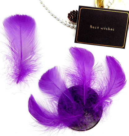 Lamar 300 Pcs Yellow Craft Feathers 2-3 in | Bulk feathers for dream catchers, art projects, DIY crafts, handi crafts, and party decor