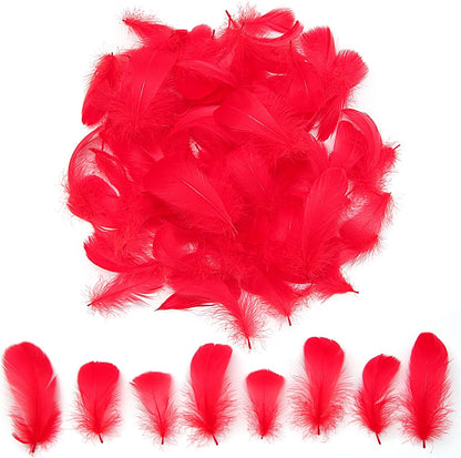 Lamar 300 Pcs Yellow Craft Feathers 2-3 in | Bulk feathers for dream catchers, art projects, DIY crafts, handi crafts, and party decor