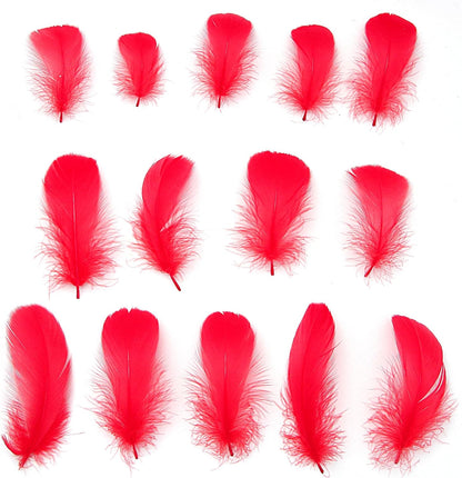Lamar 300 Pcs Yellow Craft Feathers 2-3 in | Bulk feathers for dream catchers, art projects, DIY crafts, handi crafts, and party decor