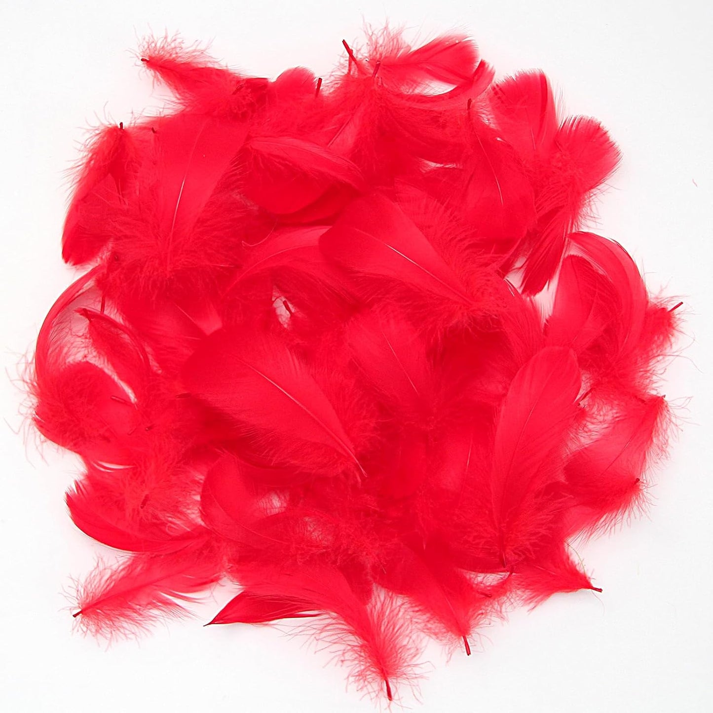 Lamar 300 Pcs Yellow Craft Feathers 2-3 in | Bulk feathers for dream catchers, art projects, DIY crafts, handi crafts, and party decor