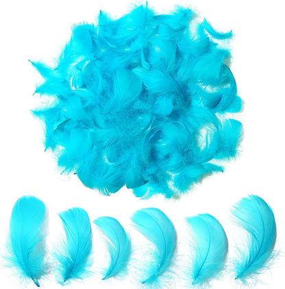 Lamar 300 Pcs Yellow Craft Feathers 2-3 in | Bulk feathers for dream catchers, art projects, DIY crafts, handi crafts, and party decor