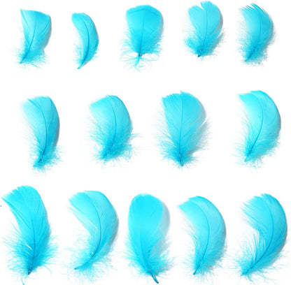 Lamar 300 Pcs Yellow Craft Feathers 2-3 in | Bulk feathers for dream catchers, art projects, DIY crafts, handi crafts, and party decor