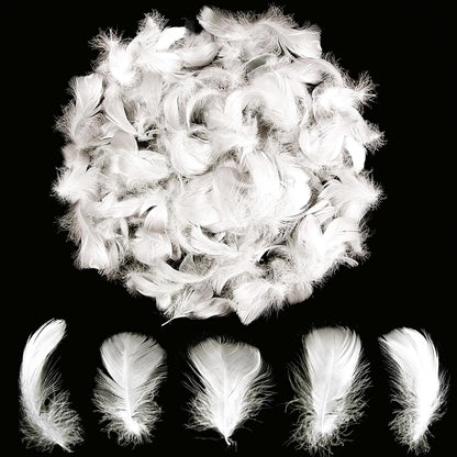 Lamar 300 Pcs Yellow Craft Feathers 2-3 in | Bulk feathers for dream catchers, art projects, DIY crafts, handi crafts, and party decor