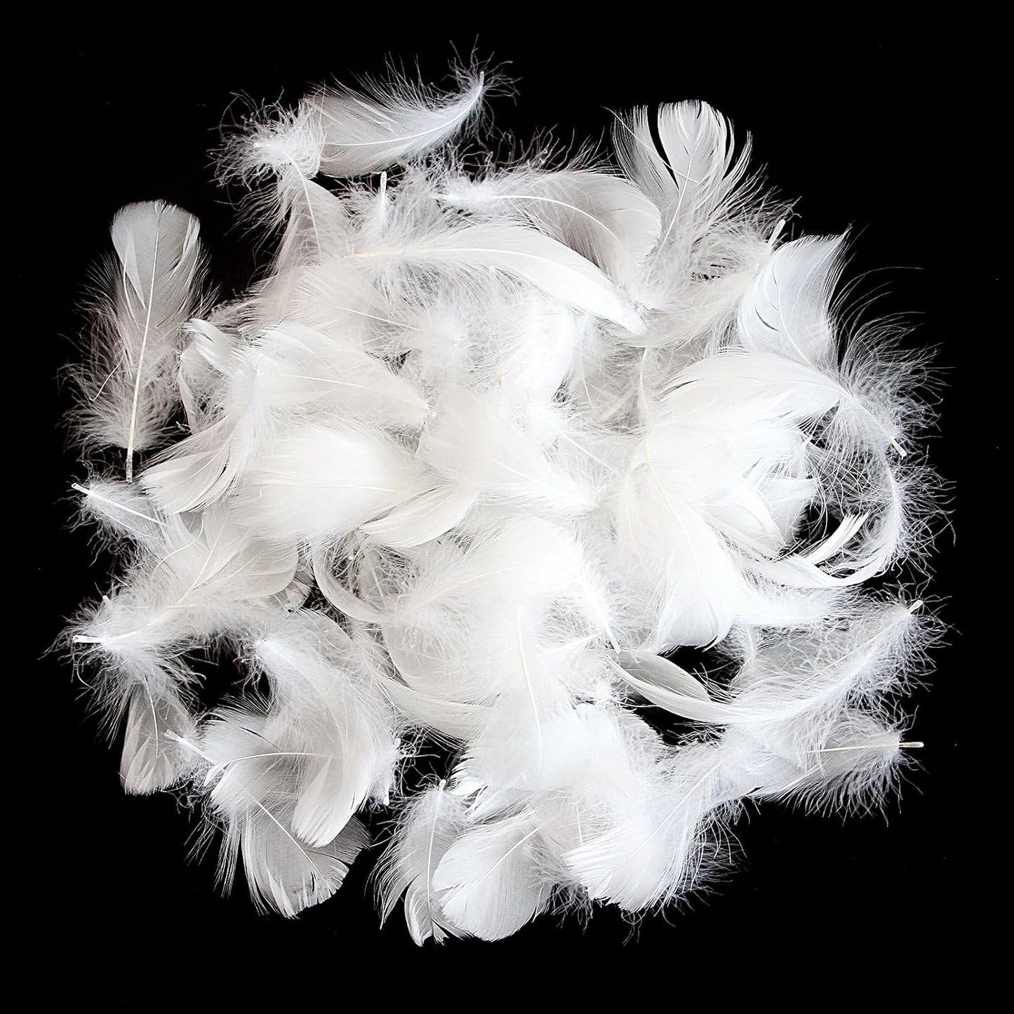 Lamar 300 Pcs Yellow Craft Feathers 2-3 in | Bulk feathers for dream catchers, art projects, DIY crafts, handi crafts, and party decor