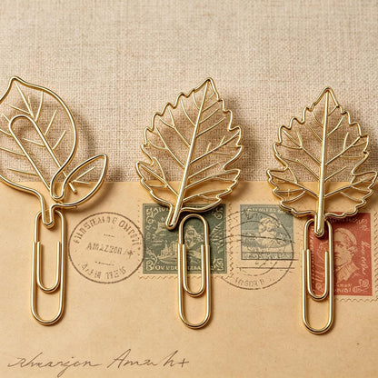 Lemon Shaped Paper Clips, 100PCS Metal Office Supplies for Home School Desk Organizers, Decorative Bookmarks Planner Clips for Clipboards Notebooks Books