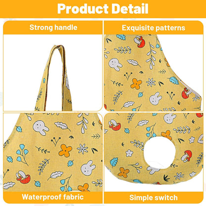 Chicken Holder Bag,Durable Canvas Chicken Purse Carrier Sling | Chicken Carrier Bag for Poultry Transport & Travel,Lightweight and Portable(Yellow, 14.4 x 13.3 Inch)
