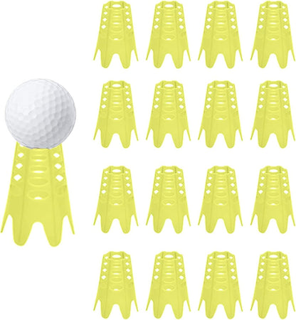 Golf Simulator Tees for Indoor & Outdoor Practice | Plastic Golf Mat Tees for Winter Turf and Driving Range