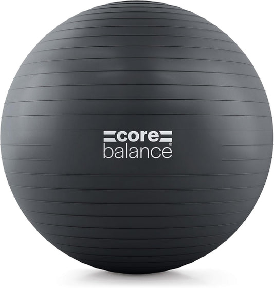 Exercise Ball, Stability Ball for Yoga, Pilates and Fitness, Gym Ball for Home Gym and Office Chair, Training, Physical Therapy, Anti Burst, Pump Included, 55cm 65cm 75cm 85cm