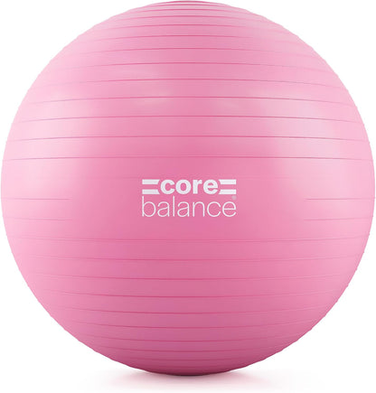 Exercise Ball, Stability Ball for Yoga, Pilates and Fitness, Gym Ball for Home Gym and Office Chair, Training, Physical Therapy, Anti Burst, Pump Included, 55cm 65cm 75cm 85cm