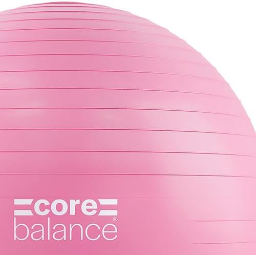 Exercise Ball, Stability Ball for Yoga, Pilates and Fitness, Gym Ball for Home Gym and Office Chair, Training, Physical Therapy, Anti Burst, Pump Included, 55cm 65cm 75cm 85cm