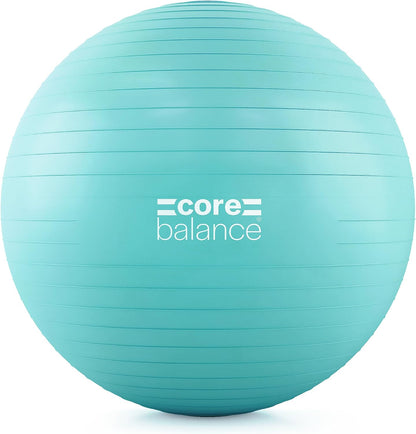 Exercise Ball, Stability Ball for Yoga, Pilates and Fitness, Gym Ball for Home Gym and Office Chair, Training, Physical Therapy, Anti Burst, Pump Included, 55cm 65cm 75cm 85cm