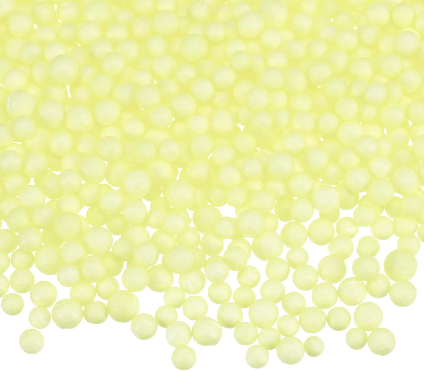 30g Foam Beads, 4-6mm Mini Foam Balls Small Polystyrene Beads for DIY Craft Supplies Wedding Party Decorations, Fluorescent Yellow