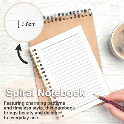 Amalfi Lemons Spiral Notebook, Aesthetic Cute Study Supplies, Christian Gifts for Women Girls, 5.8x8.3 Inch - A15