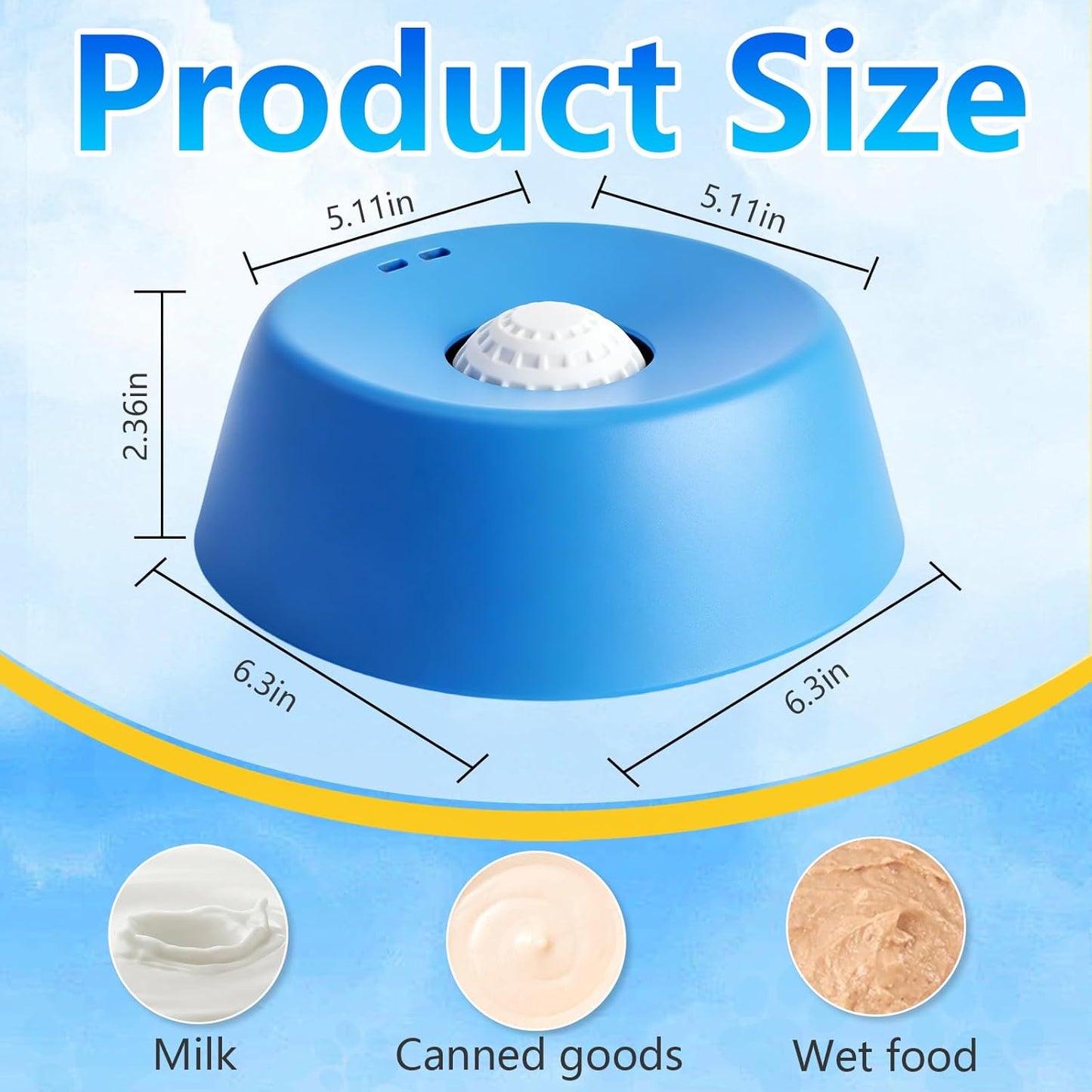 Slow Feeder Dog Bowls for Liquid Treat,Dog Licking Bowl with Rolling Balls,Calming Lick Bowl, Dog Lick Ball Bow for Wet Food Bone Broth & Yogurt for Large Medium Small Puppy Breeds (Yellow)