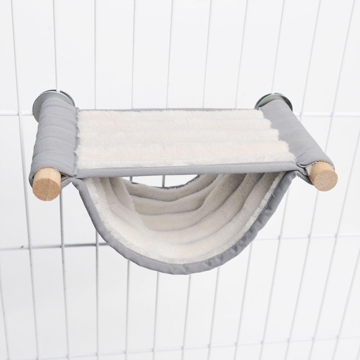 Warm Hamster Hammock House Mouse Rat Hanging Swing Bed Guinea Pig Cage Bedding Small Pet Animal Double Layer Cage Tent Hut Nest for Winter Mouse Rat Hamster Play Sleep (Yellow,Small)