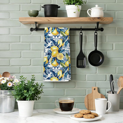 Lemon Kitchen Towels, Lemon Decorative Hand Tea Dish Towels for Bathroom, Kitchen, Kids' Hand Towels 16x24 Inch