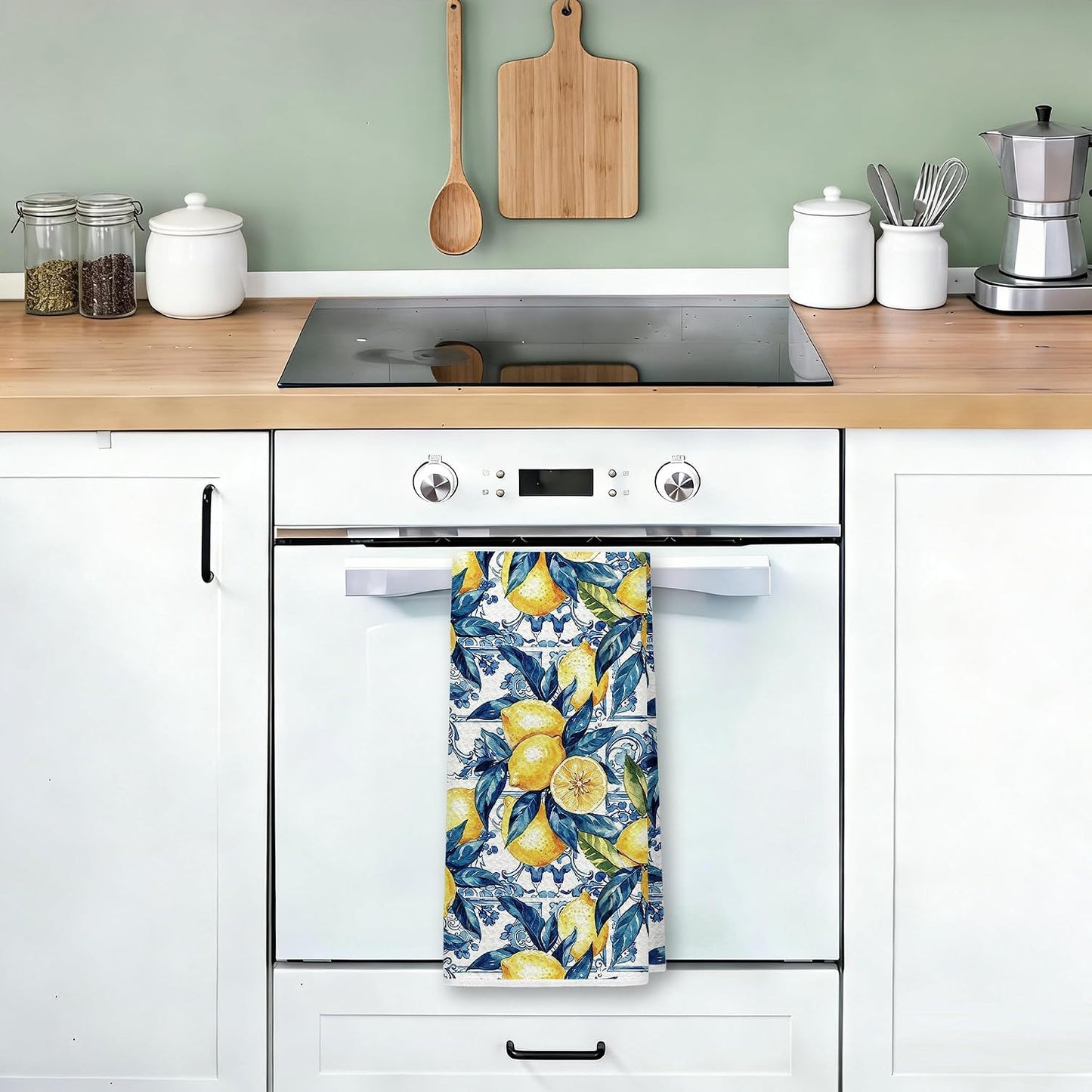 Lemon Kitchen Towels, Lemon Decorative Hand Tea Dish Towels for Bathroom, Kitchen, Kids' Hand Towels 16x24 Inch