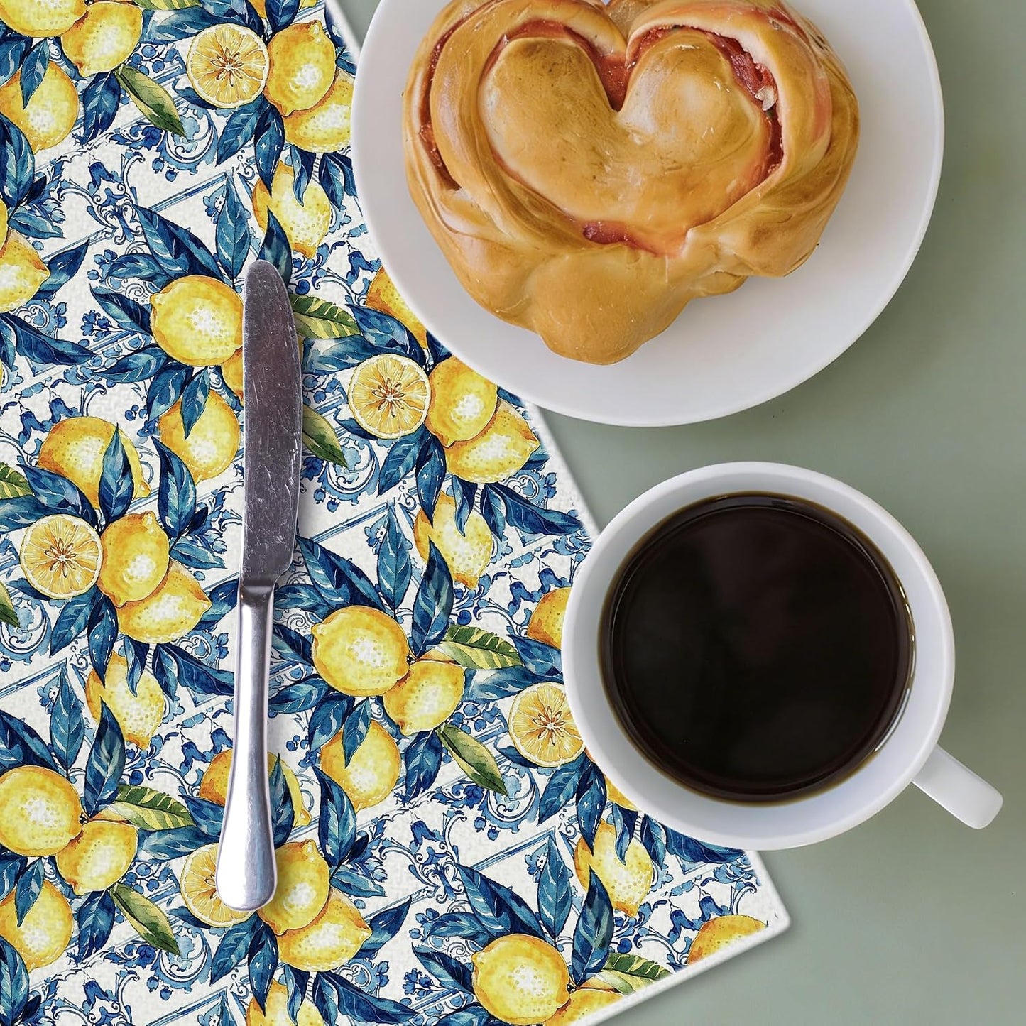 Lemon Kitchen Towels, Lemon Decorative Hand Tea Dish Towels for Bathroom, Kitchen, Kids' Hand Towels 16x24 Inch