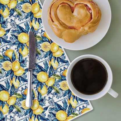 Lemon Kitchen Towels, Lemon Decorative Hand Tea Dish Towels for Bathroom, Kitchen, Kids' Hand Towels 16x24 Inch