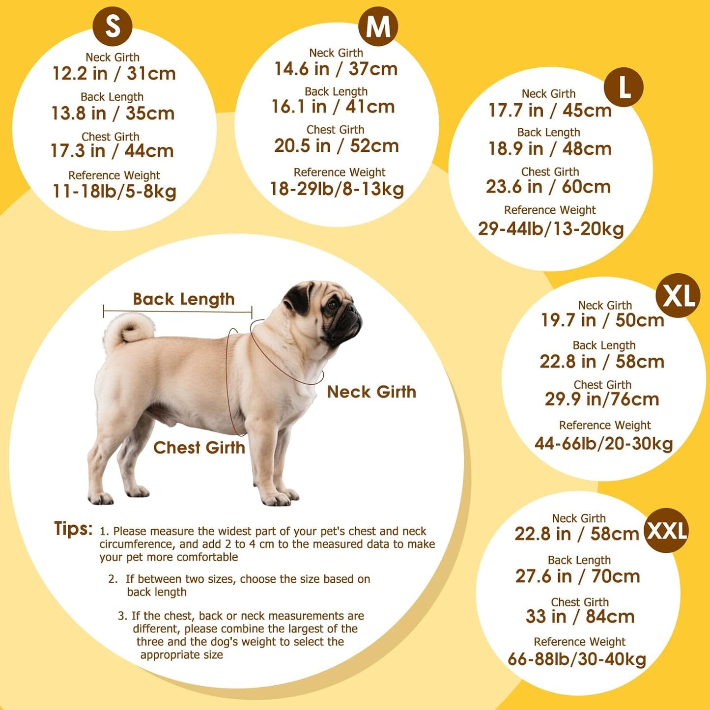 Dog Raincoat: Dog Rain Jacket with Reflective Harness & Removable Hood | Waterproof Dogs Rain Coat Poncho for Large Medium Small Dogs Puppies (Yellow - L)