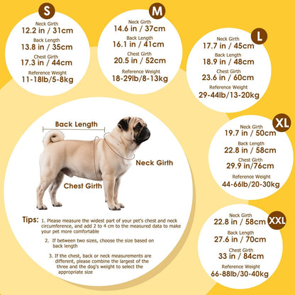 Dog Raincoat: Dog Rain Jacket with Reflective Harness & Removable Hood | Waterproof Dogs Rain Coat Poncho for Large Medium Small Dogs Puppies (Yellow - L)