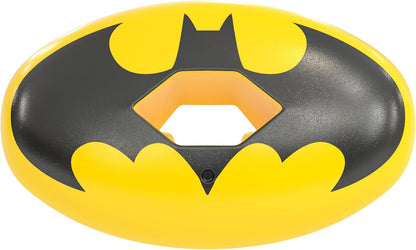 The Batman Football Mouth Guard – Hexa-Flow | Yellow DC Comics Edition | Impact-Resistant Lip Guard Mouthpiece | Adult & Youth