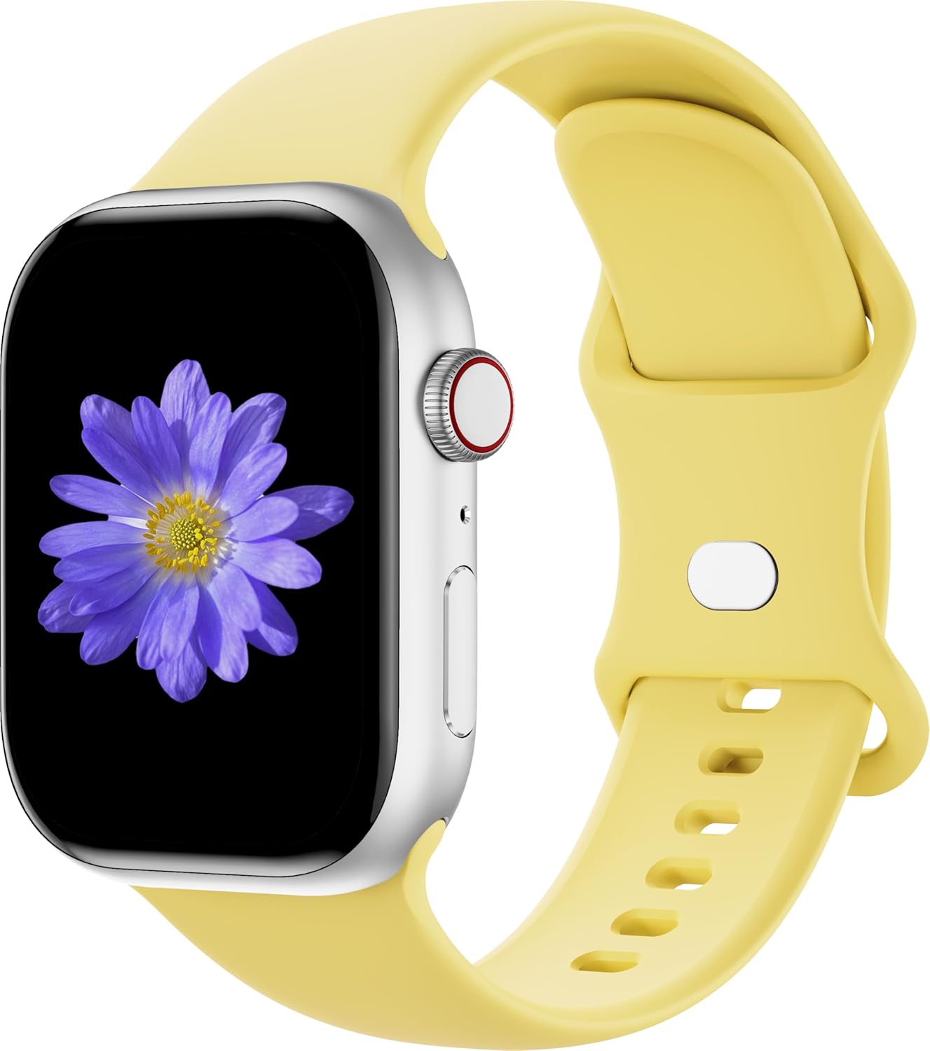 Sport Bands Compatible with Apple Watch 42mm 44mm 45mm 46mm 41mm 38mm 40mm 49mm for Women Men, Soft Silicone Strap for iWatch Wristband Series Ultra SE 11 10 9 8 7 6 5 4 3 2 1