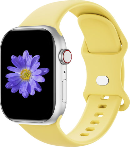 Sport Bands Compatible with Apple Watch 42mm 44mm 45mm 46mm 41mm 38mm 40mm 49mm for Women Men, Soft Silicone Strap for iWatch Wristband Series Ultra SE 11 10 9 8 7 6 5 4 3 2 1