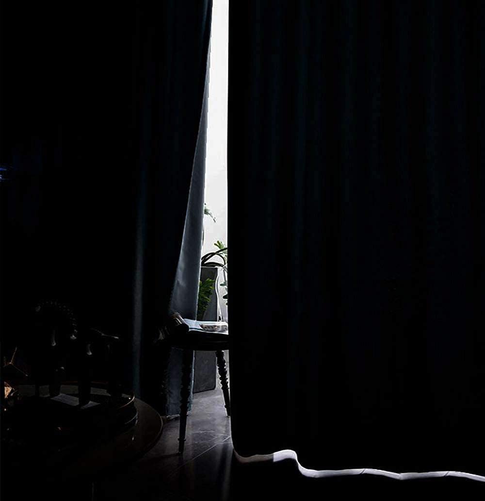 always4u 100% Blackout Soft Velvet Curtains for Bedroom Living Room Thermal Energy Saving 63 Inches Long Luxury Gold Foil Print Drapes 2 Panels Yellow