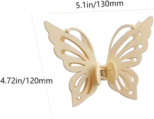 Lovely Gold Butterfly Curtain Tiebacks 2Pcs - SiegYma Cute Girlie Bedroom Curtain Holdbacks, Decorative Drapery Clips, Wall-Friendly Bow Tiebacks for Drapes(Yellow)