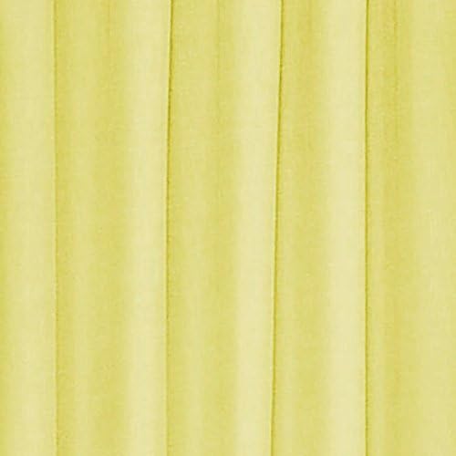 ECLIPSE Kendall Modern Scalloped Valance Rod Pocket Window Curtain for Kitchen or Bathroom, 42" x 18", Lemon