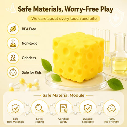 2 Pack Big Cheese Squishy, Fake Cheese Stress Ball, Slow Rising Squishy Toys, Squeeze Cheese Squishys Cheap, Suitable for Adults and Children, as Well as squishies for Girls.