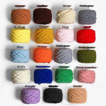Fluffy Chenille Chunky Yarn for Crocheting 100g(65.6yd) - Baby Yarn for Crocheting Soft - Velvet Yarns for Crochet Blanket - Amigurumi Crochet Yarns (Yellow)