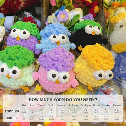 Fluffy Chenille Chunky Yarn for Crocheting 100g(65.6yd) - Baby Yarn for Crocheting Soft - Velvet Yarns for Crochet Blanket - Amigurumi Crochet Yarns (Yellow)