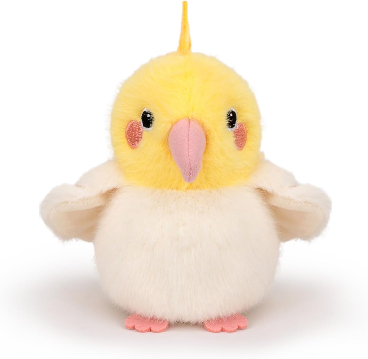 Realistic Yellow Cockatiel Parrot Bird Stuffed Animal Cute Plush Bag Pendant Simulation Bird Toys for Kids Pendant Doll Birthday Gift Decoration(Cockatiel Plush)