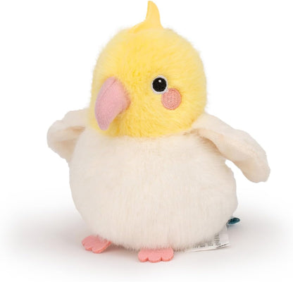 Realistic Yellow Cockatiel Parrot Bird Stuffed Animal Cute Plush Bag Pendant Simulation Bird Toys for Kids Pendant Doll Birthday Gift Decoration(Cockatiel Plush)