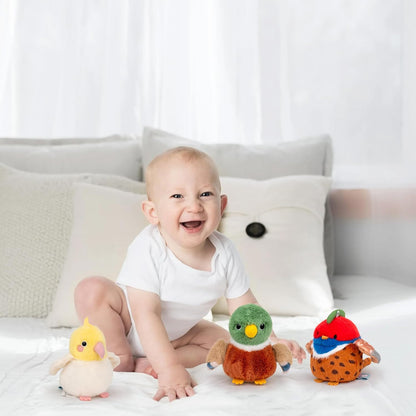 Realistic Yellow Cockatiel Parrot Bird Stuffed Animal Cute Plush Bag Pendant Simulation Bird Toys for Kids Pendant Doll Birthday Gift Decoration(Cockatiel Plush)
