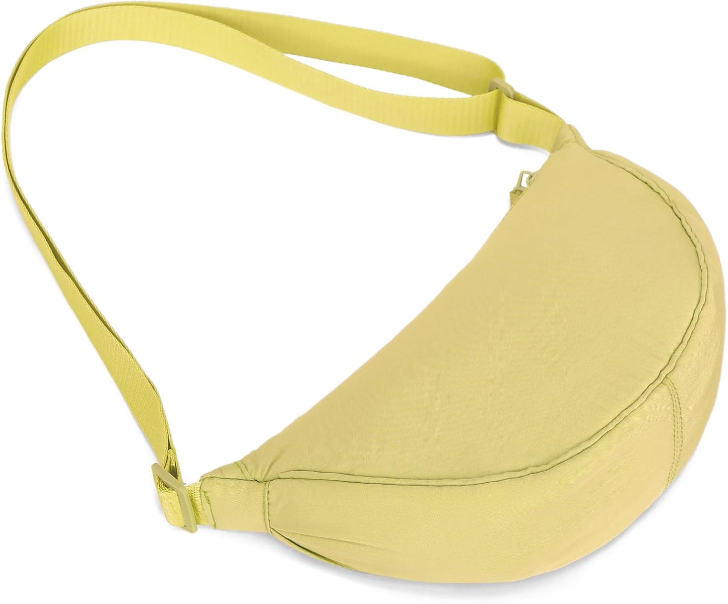 Crescent Bag for Women Small Sling Crossbody Nylon Bag | Round Mini Shoulder Bag for Travel, Casual Fanny Pack with Half Moon Shape
