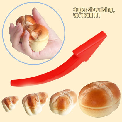 Bread Super Soft Slow Rising Squishies Toy for Kids Birthday Gift,Cute Stress Relief Simulation Lovely Squishys Scented Squishi Squeeze Toys (Yellow)