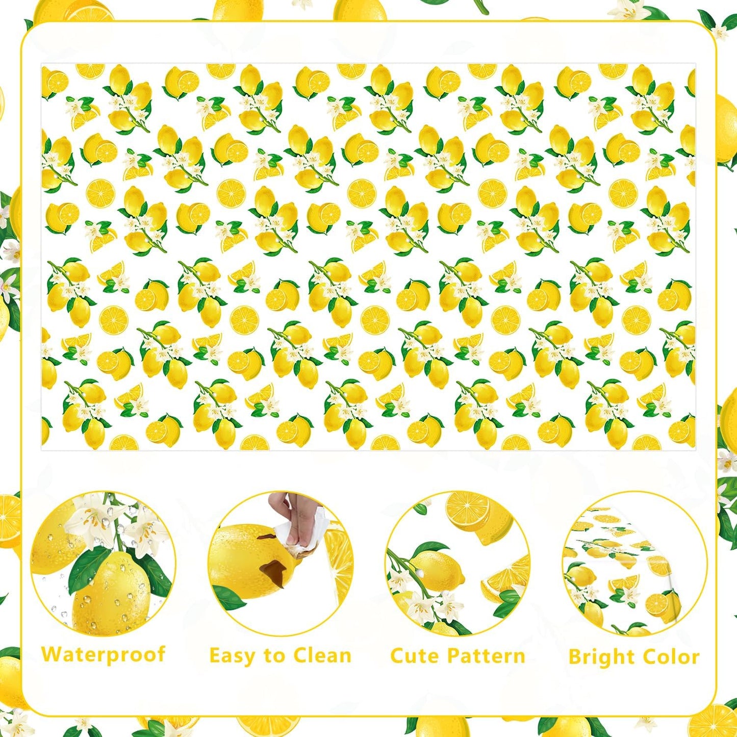 83Pcs Lemon Party Decorations Yellow Lemons Themed Birthday Party Supplies Lemonade Themed Tableware- Plate Napkins Banner for Lemonade Theme Birthday Wedding Shower Supplies Serves 20