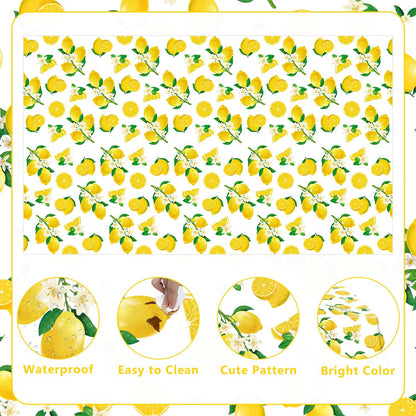 83Pcs Lemon Party Decorations Yellow Lemons Themed Birthday Party Supplies Lemonade Themed Tableware- Plate Napkins Banner for Lemonade Theme Birthday Wedding Shower Supplies Serves 20